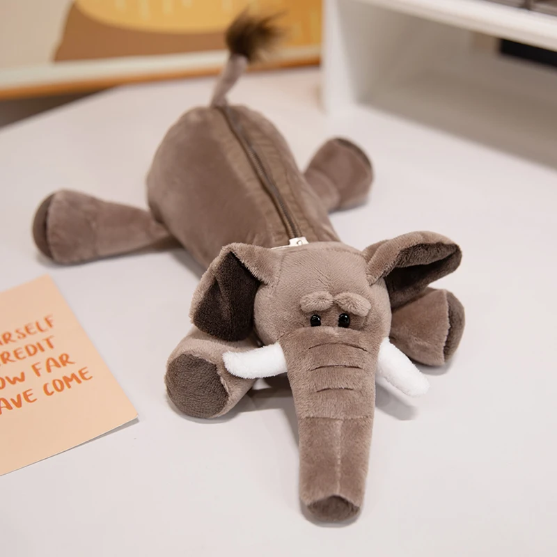 (estilo 2, 26 Cm) Estojo De Lápis De Pelúcia Com Desenho De Animal, Bolsa Grande Para Guardar Material Escolar Infantil