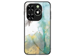 Para Transsion Infinix Smart 8 4g Capa De Vidro Temperado Com Padrão De Mármore Capa De Telefone Antiqueda