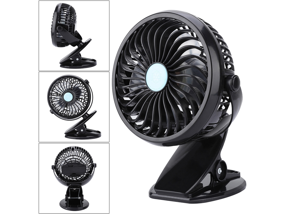 2026zentro-ventilador De Mesa Mini Usb Super Silencioso Com Clip Para Casa Escritório Dormitório Preto