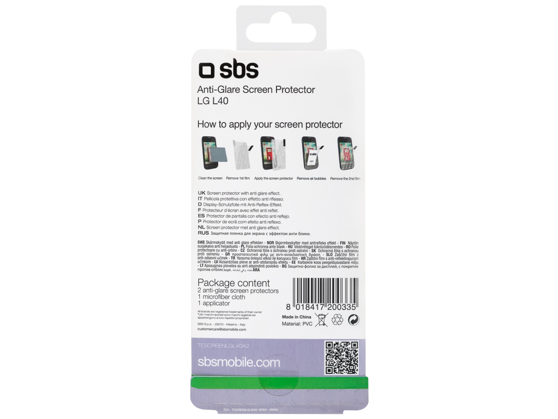 Pelicula de Vidro SBS L40