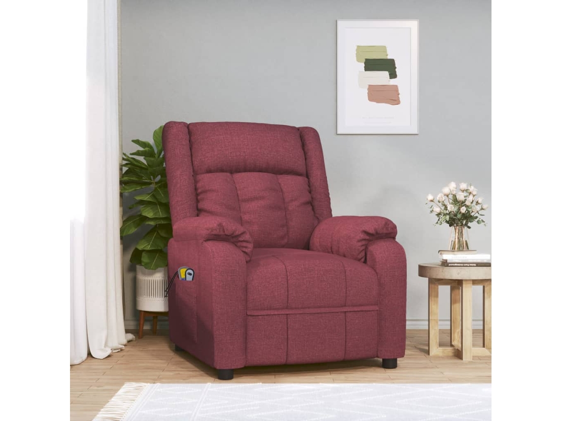 Electric Massage Chair, Electric Massage Chairs Vidaxl Vermelho Tecido
