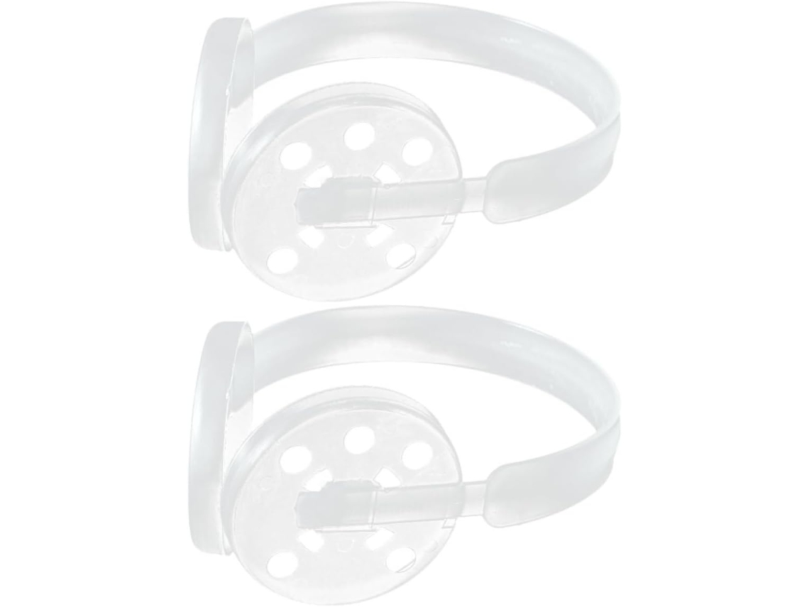 Lurelia Proteção Decorativa Para Headset, Capa Flexível, 2 Peças, Metal, Branco