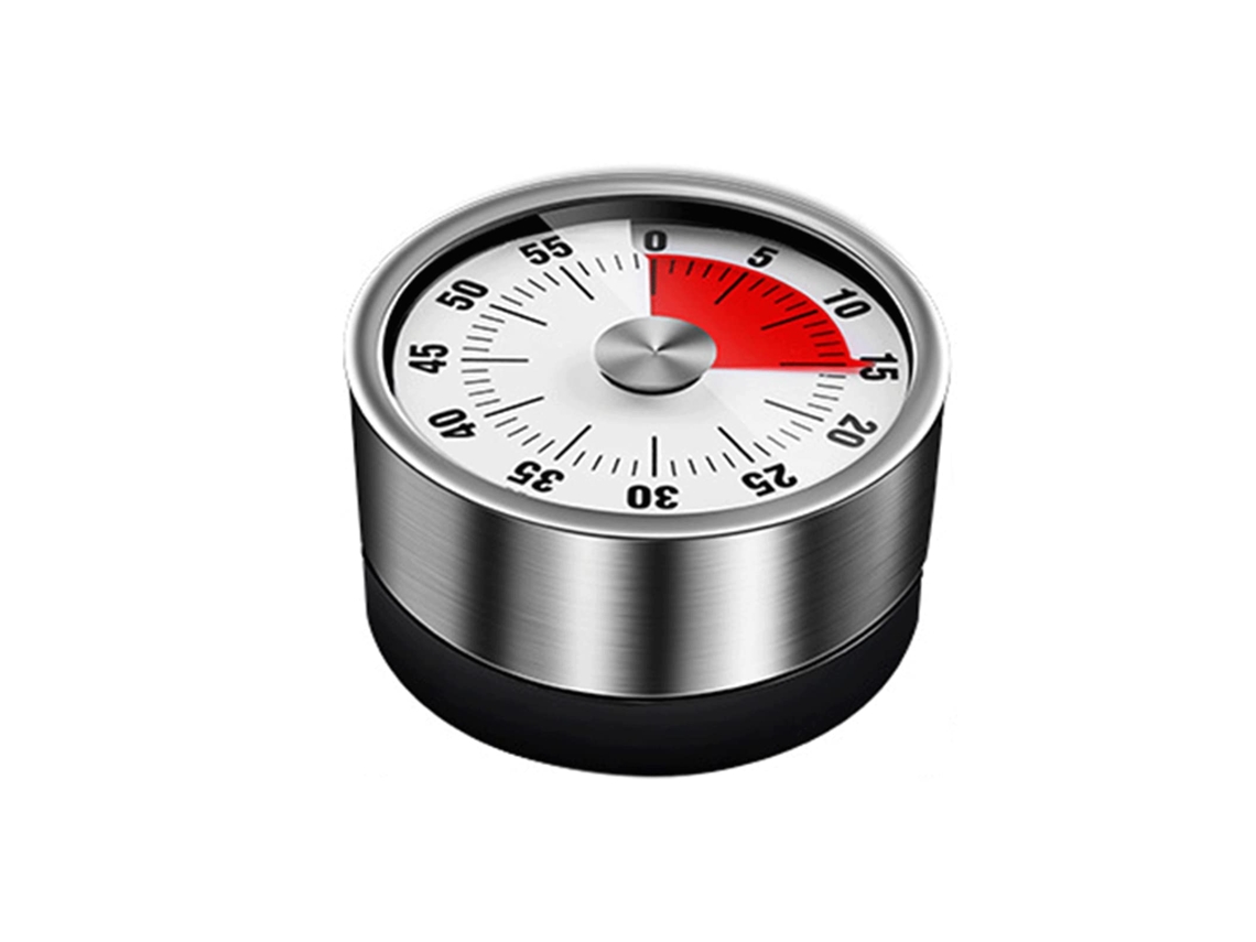 Temporizador Mecânico LYYTUNG, com Visor de Tempo, Alarme Sonoro, 60 Minutos