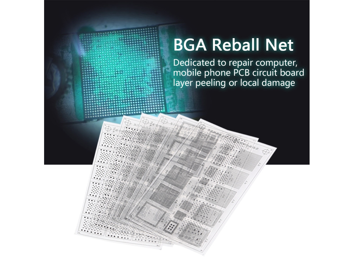Plantilla De Reball Para Rede De Máscara De Soldadura Ferramenta De Reparação De Cpu Chip Bga Para Kit De Pintura Desprendida
