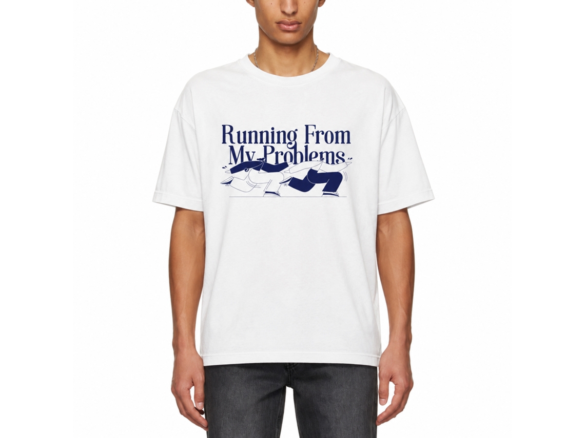 Rockinstone Running From My Problems Marnie Cox T-shirt Unique Designer Style
