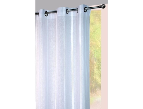 Cortina Transparente com Listras Verticais de Sarja Tom Sobre Tom HOME MAISON