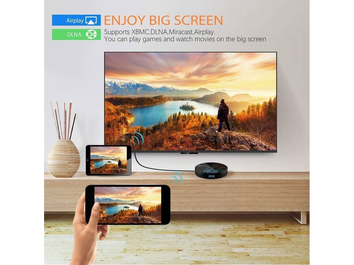 Box Smart TV YDCY HK1maxH1 (Android 4K Ultra HD 2 GB RAM WiFi) Worten.pt