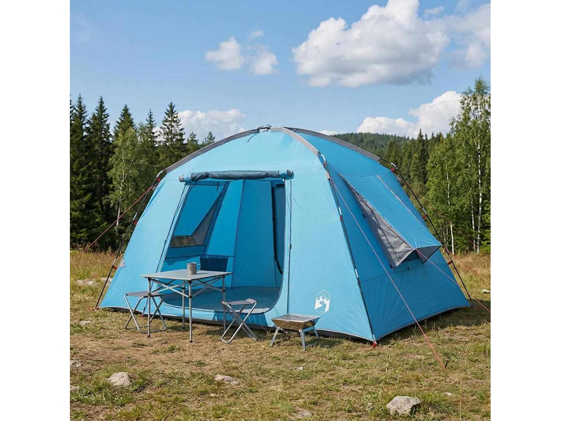 Vidaxl Barraca Cabana Com Telhado Azul 300 X 210 X 156 Cm Poliéster