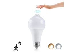 Lâmpada Led Branca Fria com Sensor de Movimento Corporal, Lâmpada Led Infravermelha de 15w, Lâmpada de Ampla Faixa Pressão 60* 122mm BRILVIBERA