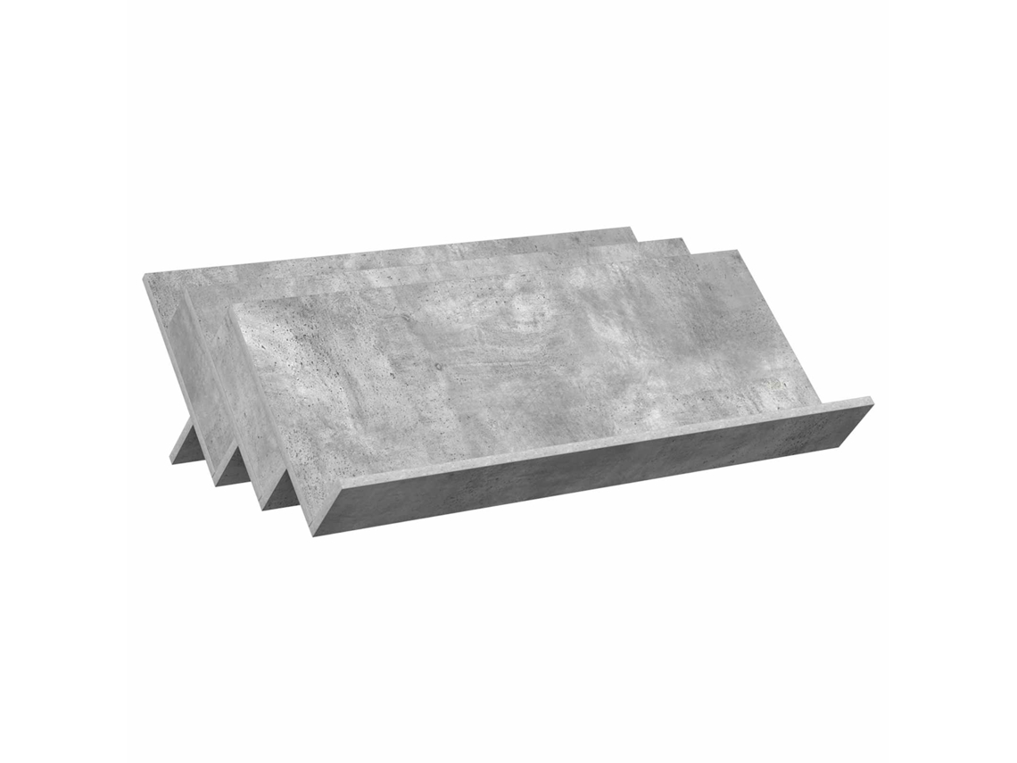 Estante de Revistas Cinza Concreto 90 X 53 X 28,5 Cm MAISON EXCLUSIVE