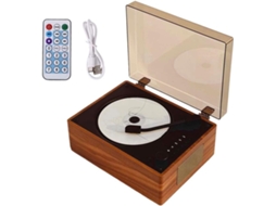 Leitor Cd Portátil Bluetooth Com Alto-falantes, De Dvd Retrô Com Controle Remoto, Compátivel Com
