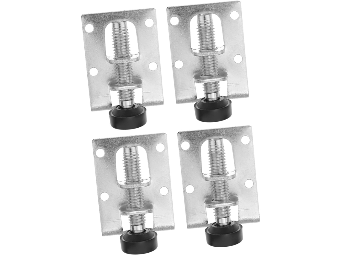 Conjunto De 4 Pés Niveladores Móveis Ajustáveis E Resistentes, Com Estrutura Em Aço, Microniveladores De Altura Para