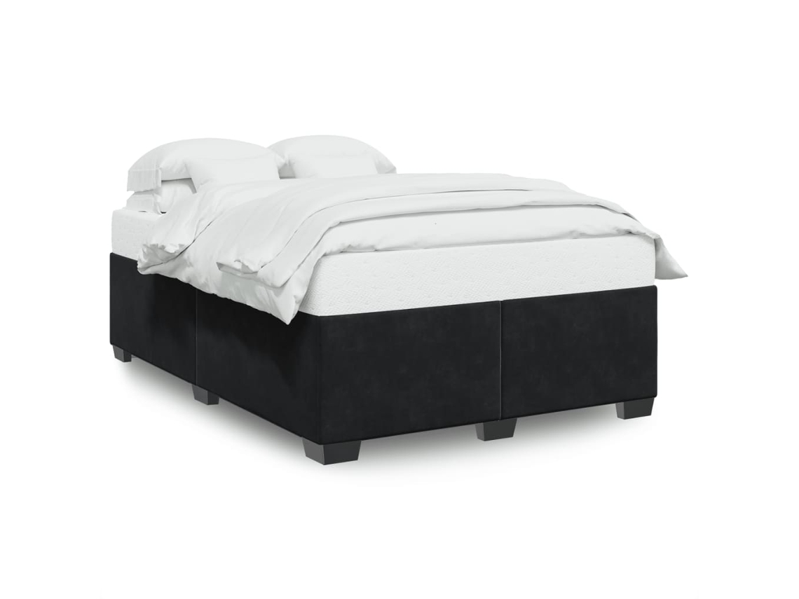 Bed Frame, Bed Frames Vidaxl Preto Veludo (140 X 200 Cm)