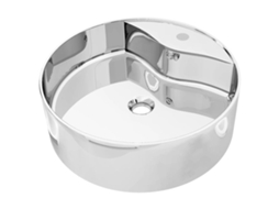 Basin, Basins Vidaxl Prateado Cerâmica (46.5 X 15.5 Cm)