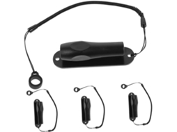 Conjunto Coheali com 4 porta-lápis e estojos para caneta stylus, Pretas, com anel de silicone e plástico, fixação segura.