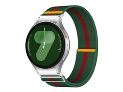 Pulseira De Nylon Elástica Ajustável Com Laço Único, Compatível Samsung Galaxy Watch Fe/ 7/ 6/ 5/ 4, Visual Minimalista
