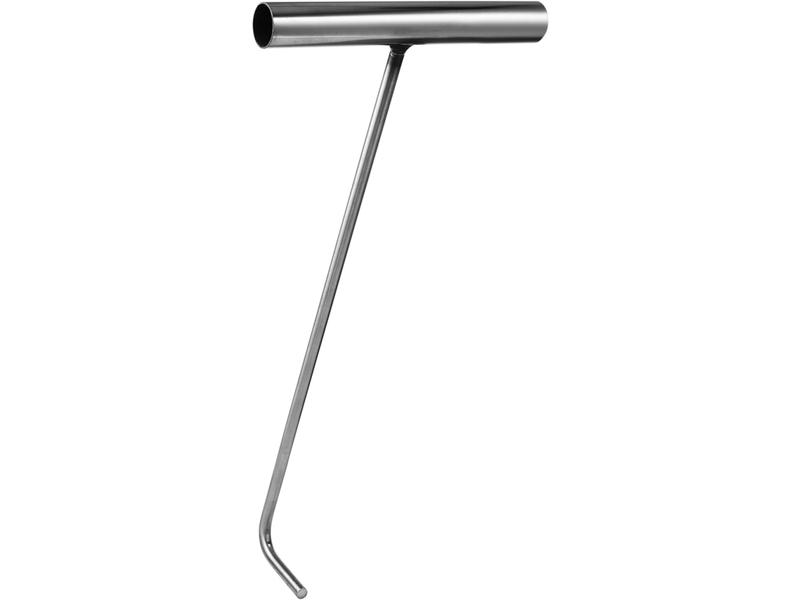 Gancho Em Aço Inoxidável Formato De T, 38 Cm Diâmetro, 8 Mm, Para Leva