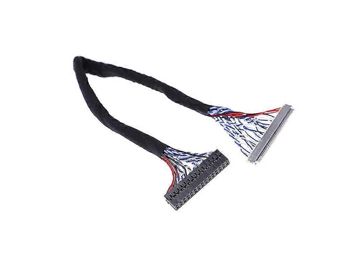 Cabo Lvds De 25 Cm E 8 Bits Com 30 Pinos E 2 Canais Para Controlador De Painel Lcd/led De 17 A 26 Polegadas. Aquaforge