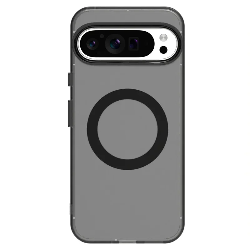 (preto, Google Pixel 8) Capa De Celular Elegante, Fosca E Semitransparente, Com Carregamento Magnético E Proteção Contra Impactos.