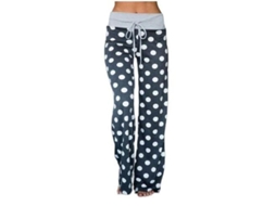 2026 pantalones de Descanso Amplios Con Estampado Floral Elástico Y Cordón Ajustable para Mujer XL Grey2