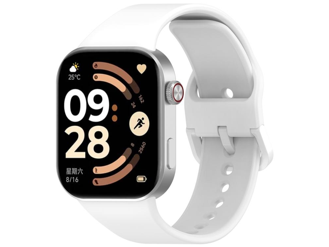Bracelete para Redmi Watch 6 / 5 / 4 XIAOMOYU em Silicone Esportivo com Fecho Reverso Branca