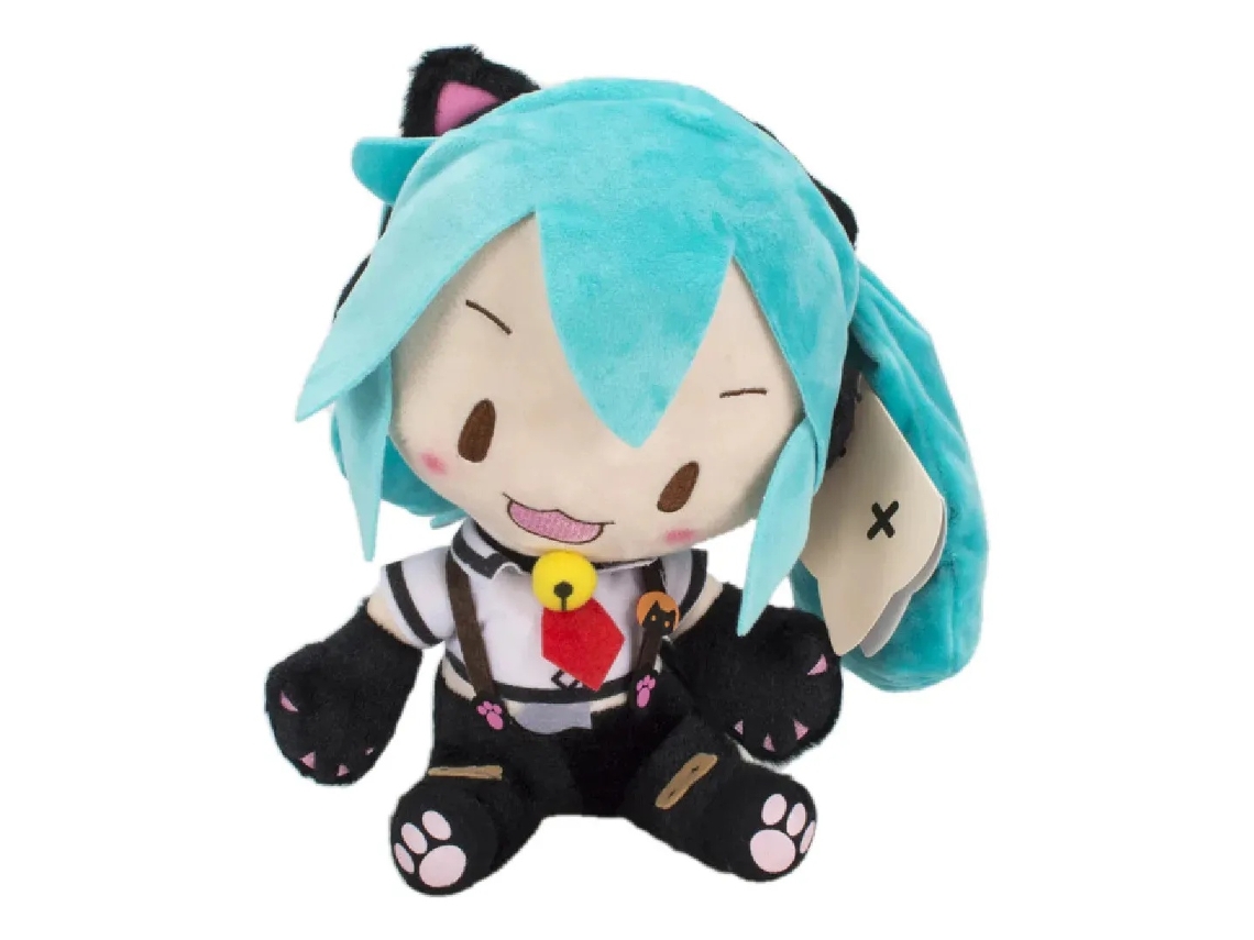 Lurelia Neko Hatsune Miku Vocaloid Anime Geek Kawai Em Peluche Colecionável, 28cm, Macio Para Coleção