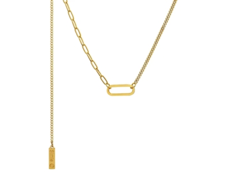 Colar de Camadas Banhado a Ouro 18K Double Loving