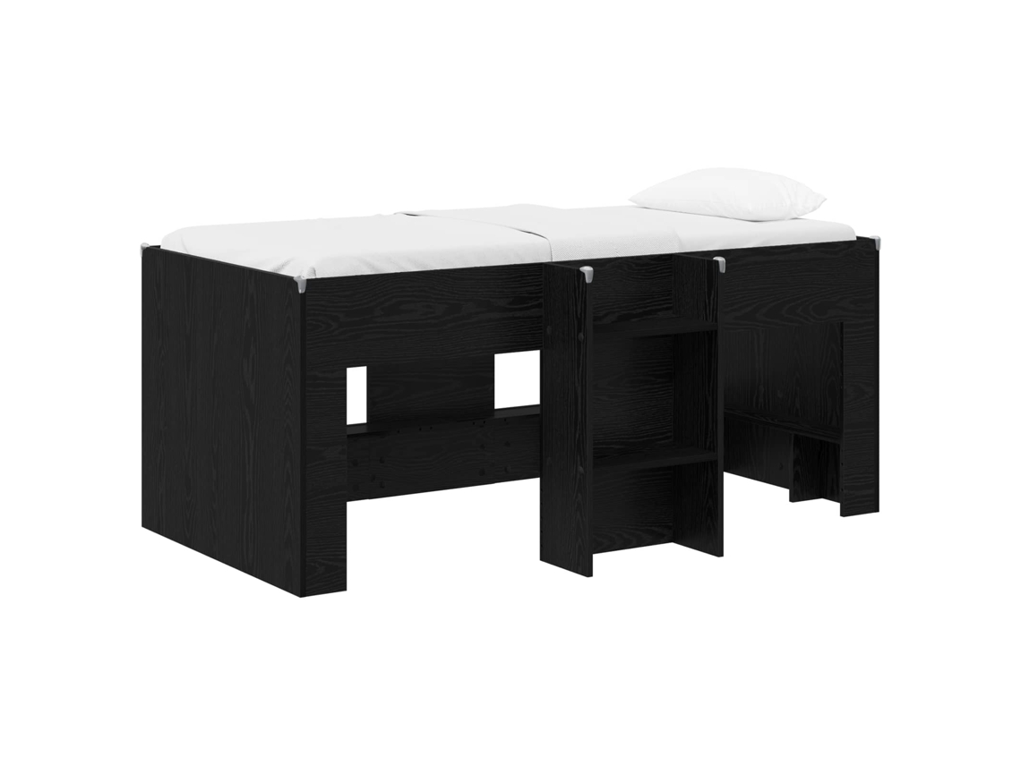 Cama Alta para Crianças 2 Pcs Carvalho Preto MAISON EXCLUSIVE