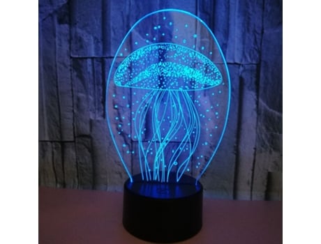 Candeeiro 3d Medusa Lâmpada Mágica