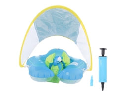 Flutuador de Piscina para Bebê LAXISCREED com Capa Solar