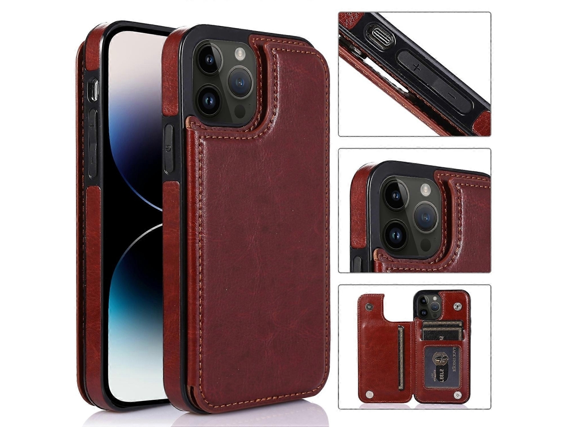 Lurelia Capa Iphone 14 Pro Max Couro Pu Tpu
