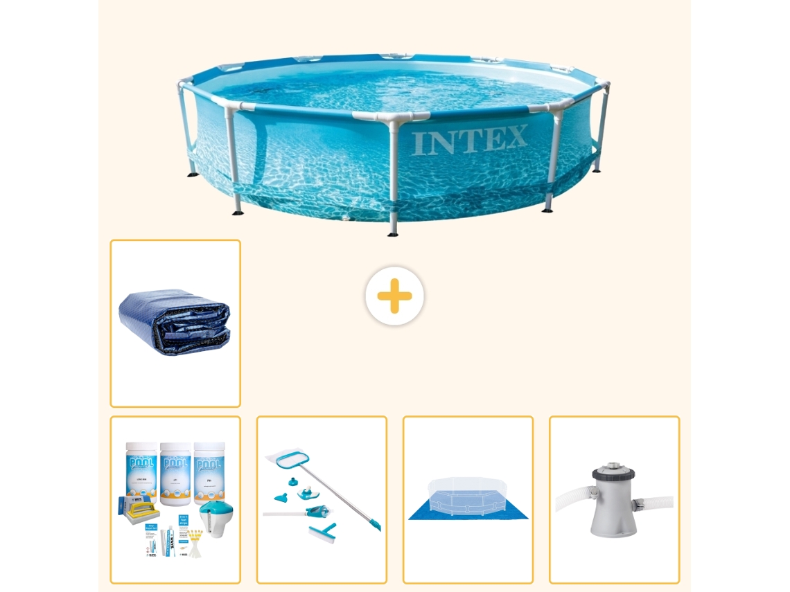 Piscina com Estrutura Redonda 305x76 Cm 6 peças S20362 INTEX