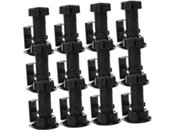 Conjunto De 12 Pés Niveladores Ajustáveis Para Móveis, Resistentes, Ideais Para Mesas, Cadeiras E Outros Móveis