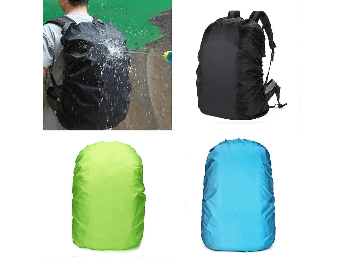 Capa De Chuva Multifuncional Resistente À Água Para Mochilas Escolares De 35/60l, Dobrável, À Prova De Chuva, Protetora, Preta.
