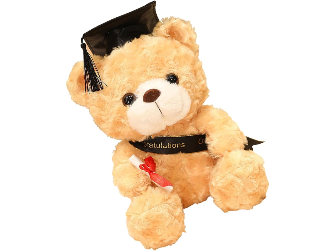 Urso De Pelúcia Para Formatura - Presente Da Turma 2022, Marrom Fofo