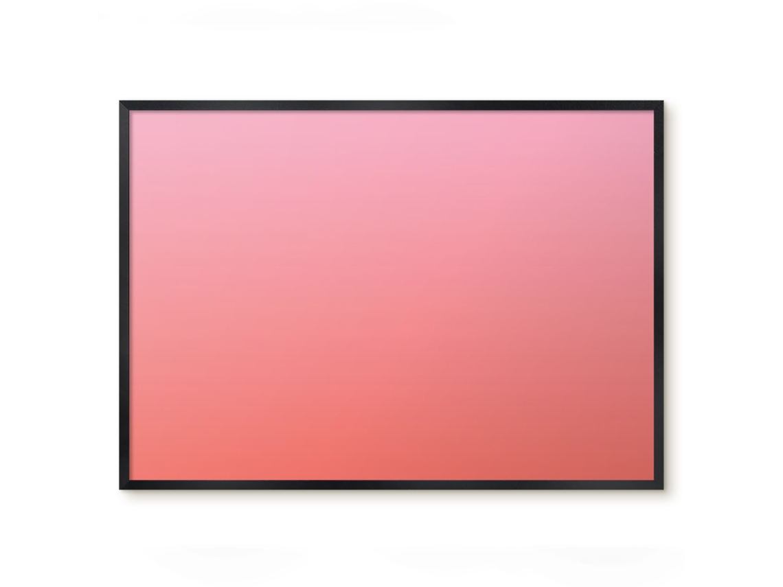 Quadro de parede magnético com degradê sutil para escritório Espelharte (70x50 cm)