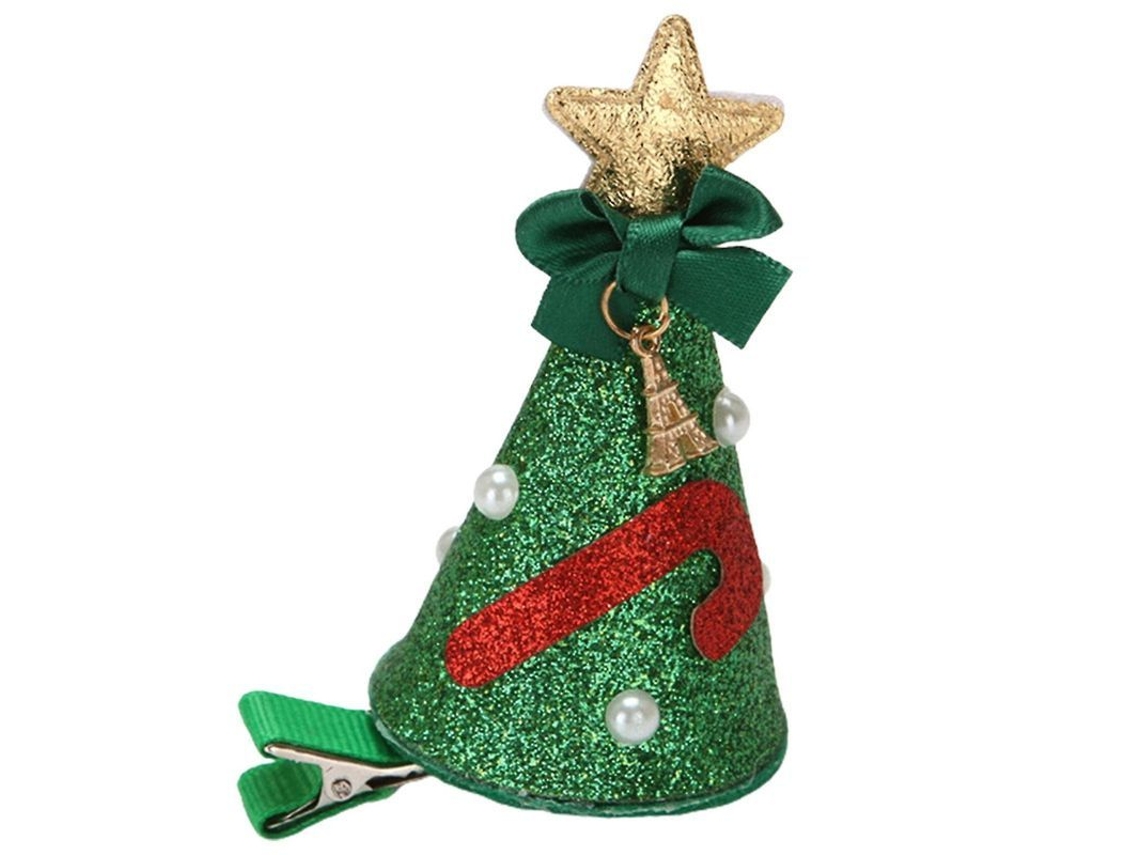 Pinzas De Pelo Navideñas Con Diseño De Árbol De Navidad Para Niños Y Adultos Accesorio Festivo