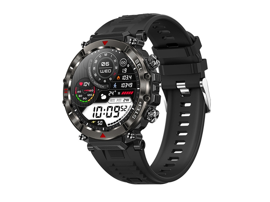 Smartwatches Tela Grande Hd de 1 39 Polegadas Ip67 À Prova D'Água Preto YEMAESRE