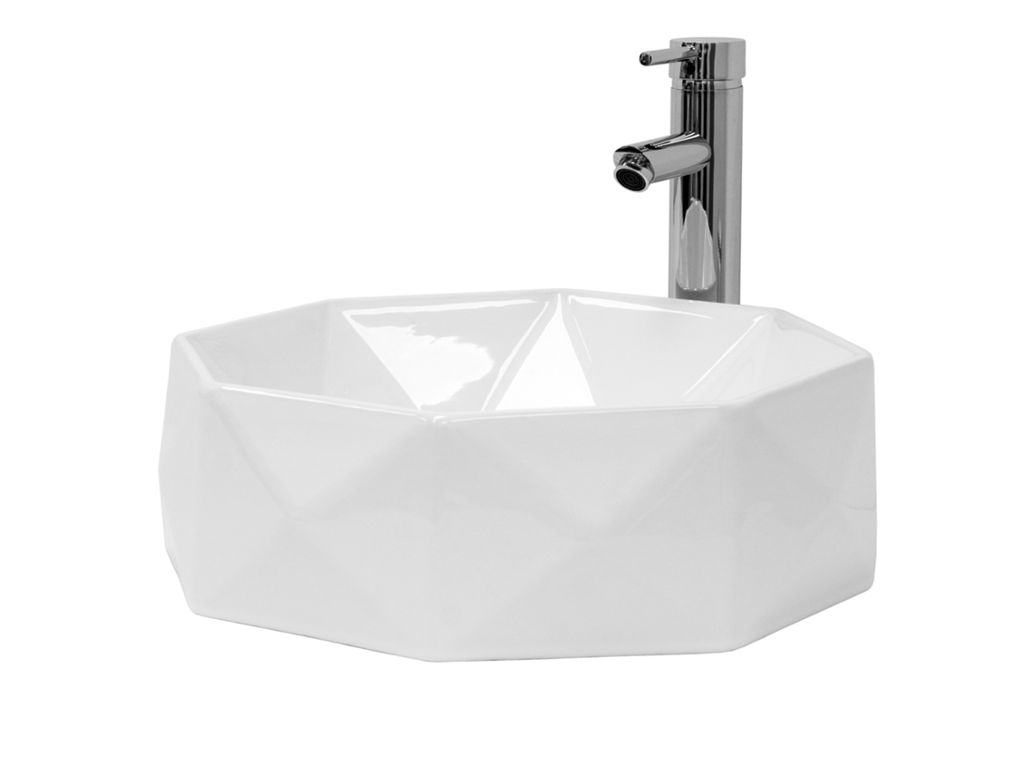 Lavatório ML-DESIGN (42 x 42 x 13.5 - Cerâmica - Branco)