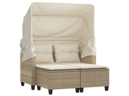 Garden Sofa, Garden Sofas Vidaxl Bege Rattan / Vime (n/a)