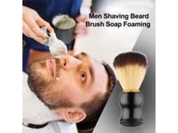 Pincel De Barbear Para Homens Com Creme De Espuma - Ferramenta De Grooming Para Barba E Bigode