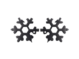 2pcs Chave De Neve 19 Em 1 Forma De Neve Parafusadeira Cruzada Chave Ferramenta Preta
