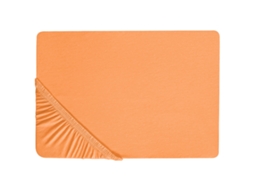 Sábana Beliani Janbu De Algodón Naranja 200x200x30