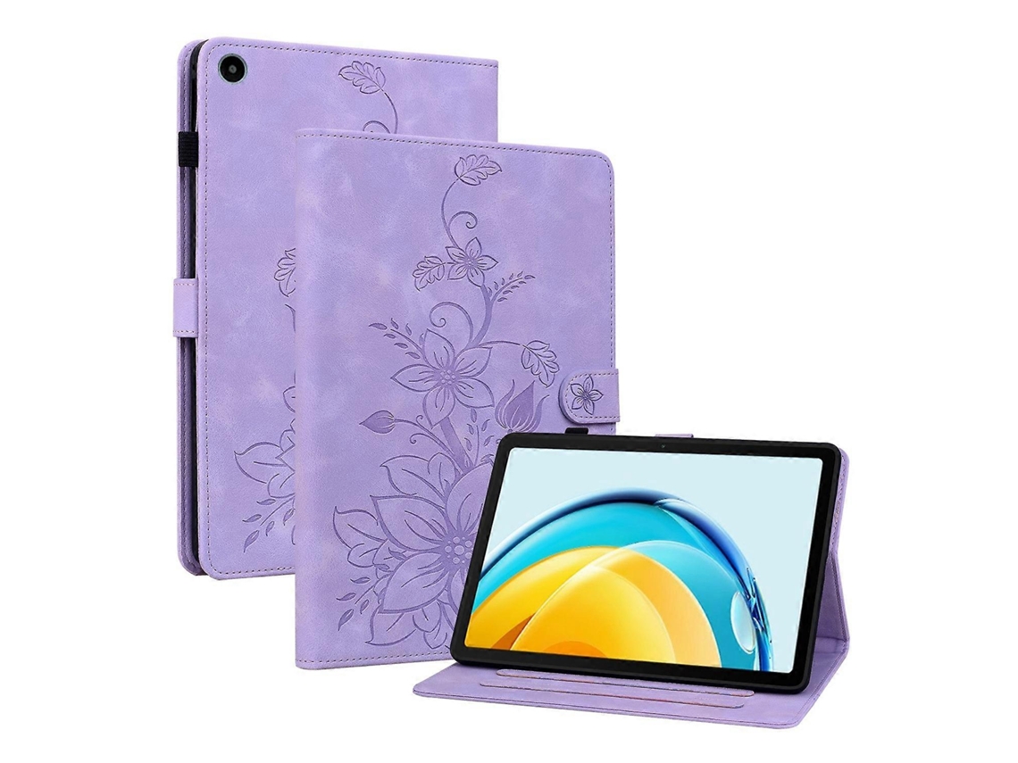 Capa de couro com relevo Lily Webake para tablet