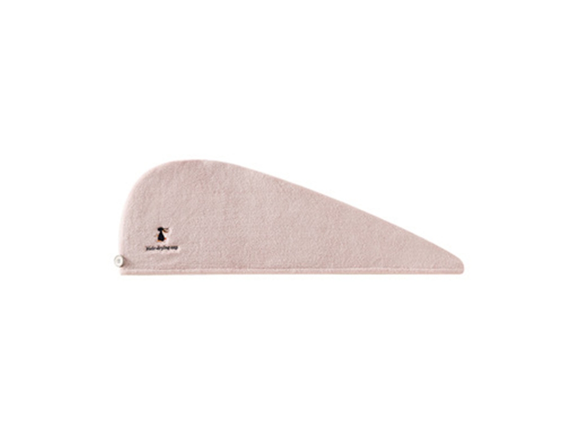 Toalha de Cabelo Rápida Polar Coral Ajustável Rosa S/MARCA