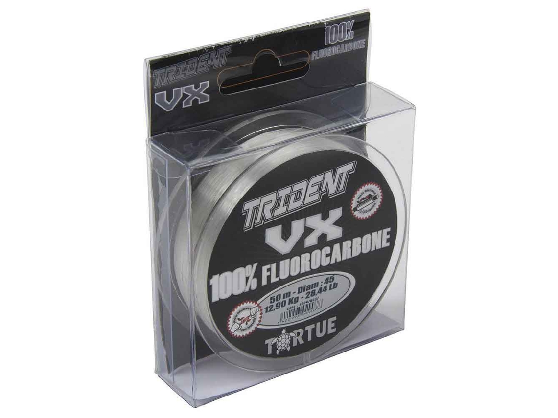 Linha De Pesca TORTUE Monofilamento trident vx fluoro