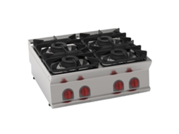Fogão A Gás 4 Fogos De Bancada 800x700x280 Mm 28,8 Kw 35400317 Eurast