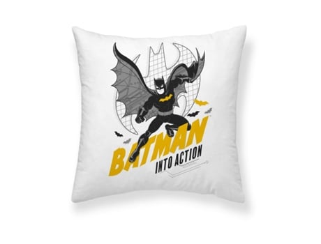 Capa de travesseiro Batman Batman Comix 1B Branco 45 x 45 cm
