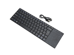 Teclado Bluetooth LAXISCREED (com Função de Mouse Táctil, Compatível com Três Sistemas)