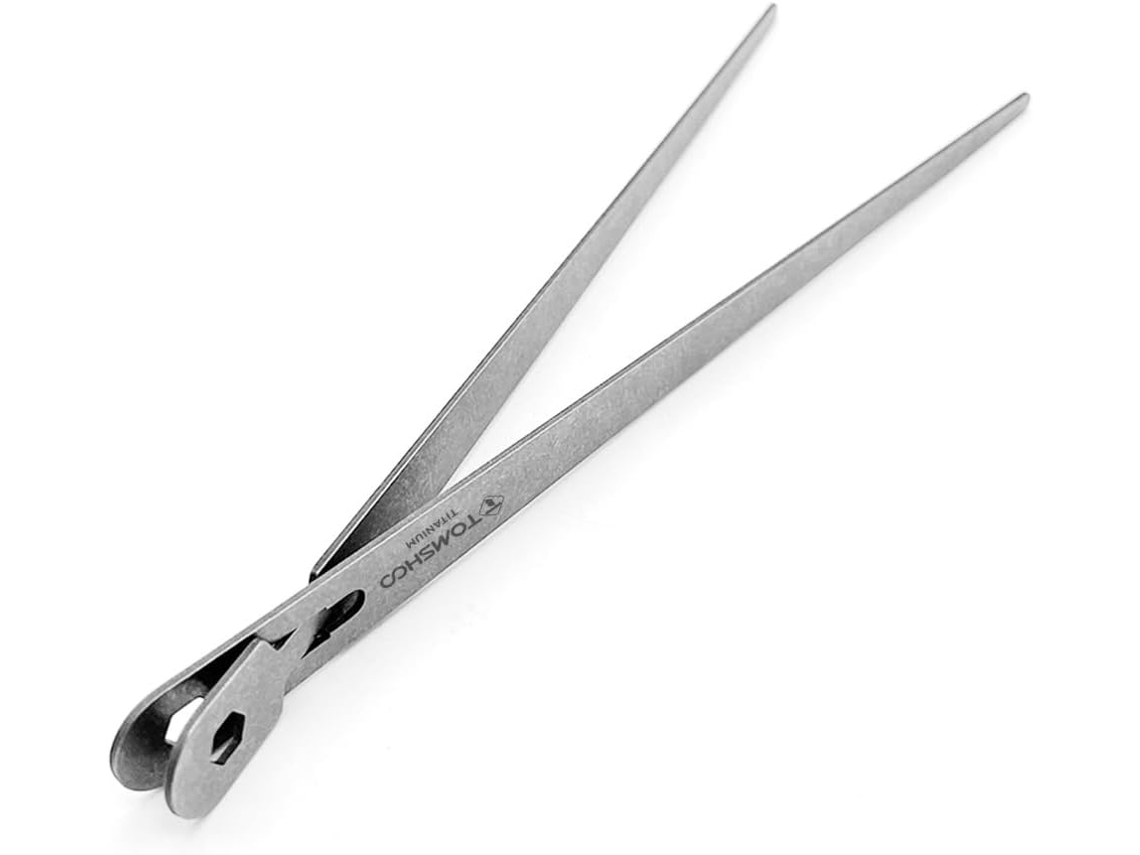 Pinça De Metal Para Uso Externo, Utensílio De Cozinha Resistente Ao Calor Para Churrasco E Camping